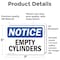 Signmission Empty Cylinders, 7 in W x Rectangle, Vinyl Decal OS-2PACK-NS-D-57-L-12023 - alternate 5